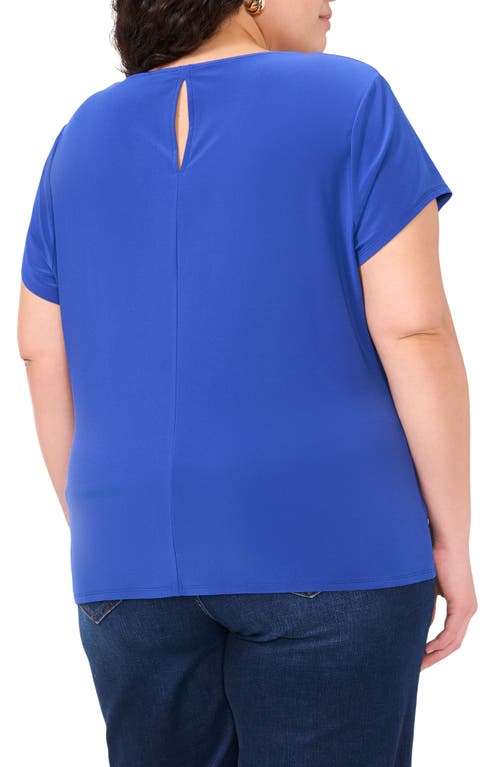 Vince Camuto V-neck Dolman Sleeve Top In Deep Blue