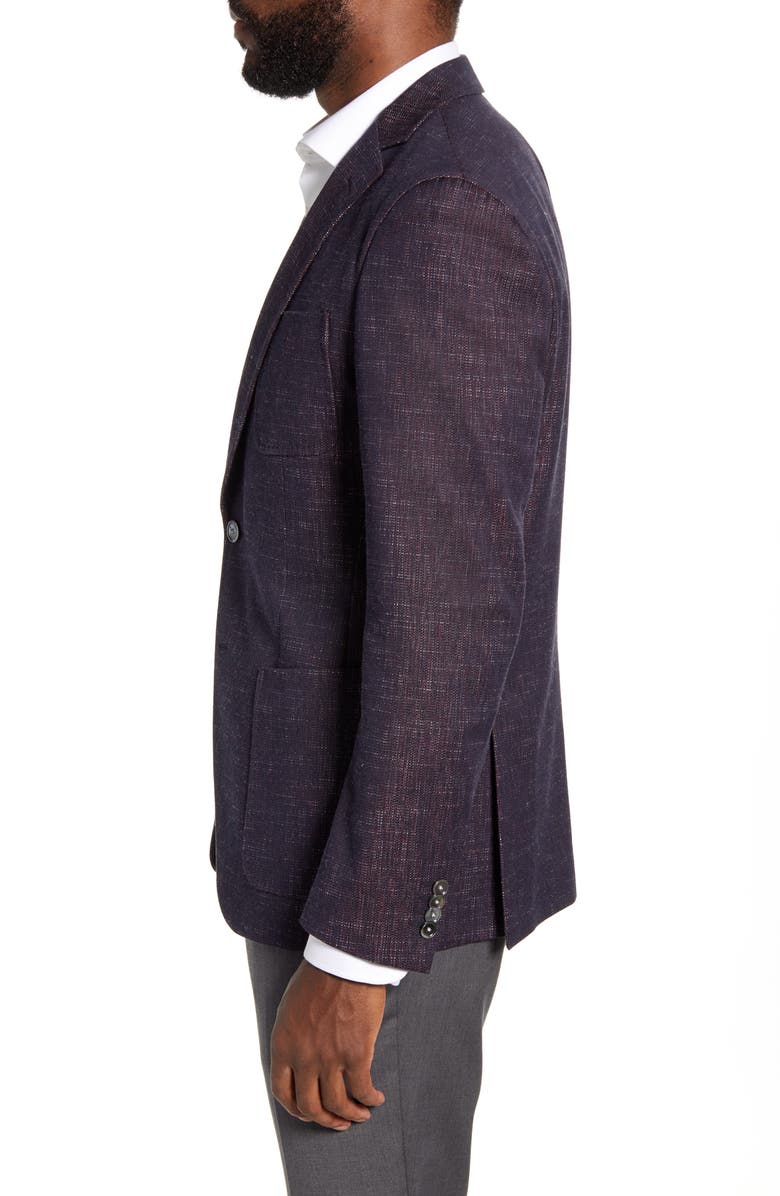 BOSS Raye Slim Fit Stretch Solid Cotton Sport Coat, Alternate, color,