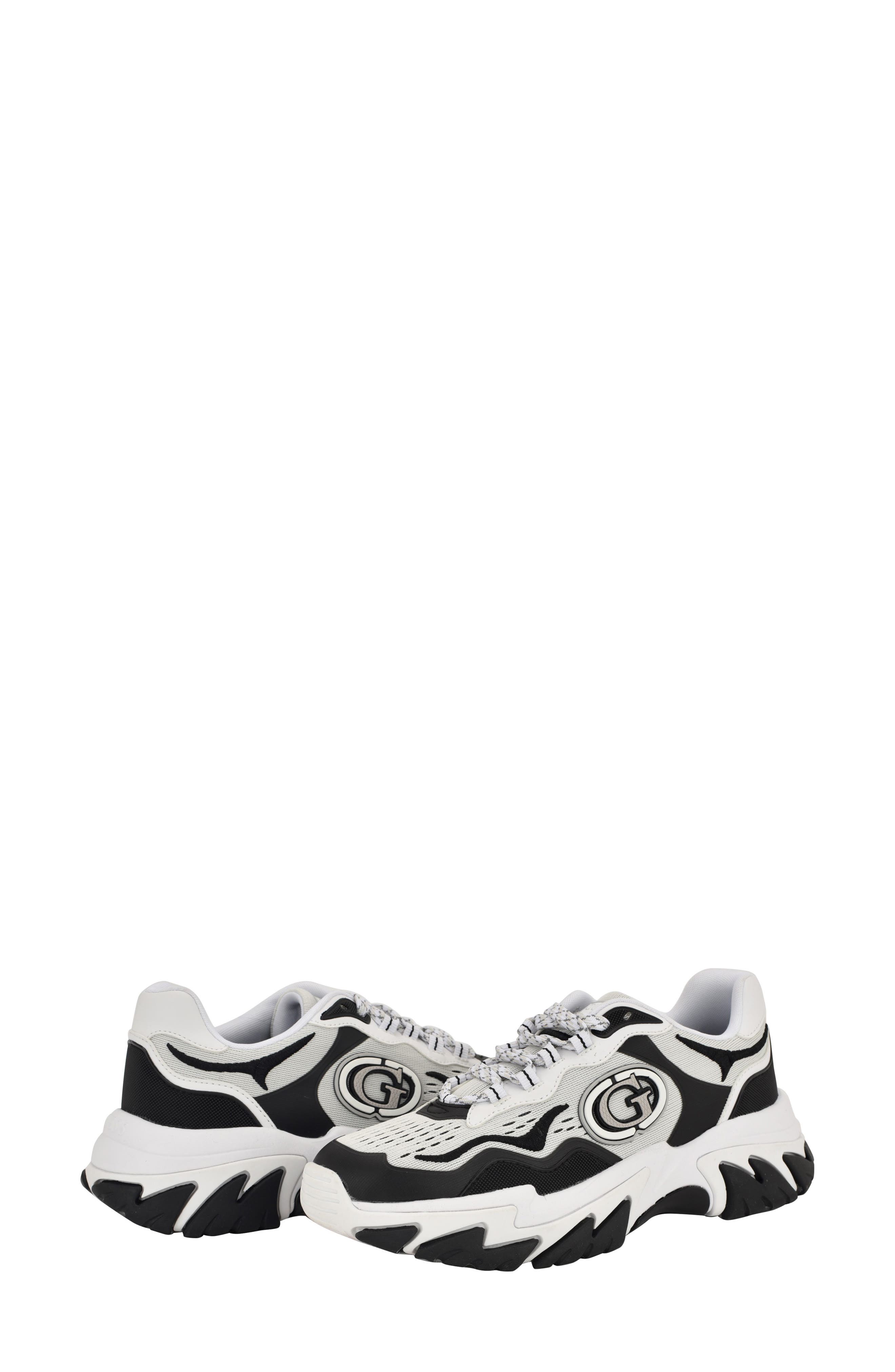 GUESS Nennzo Chunky Sole Sneaker, Alternate, color, Black 001