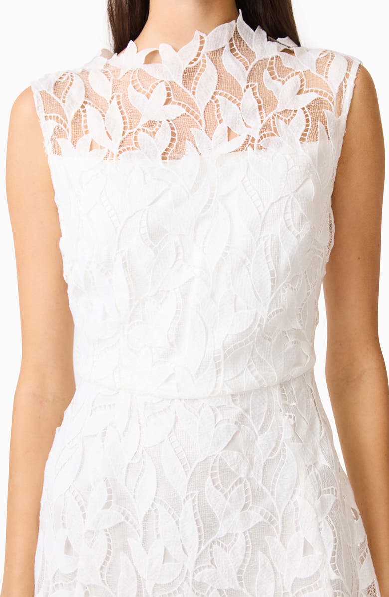 Elliatt Eris Lace Midi Dress, Alternate, color, White