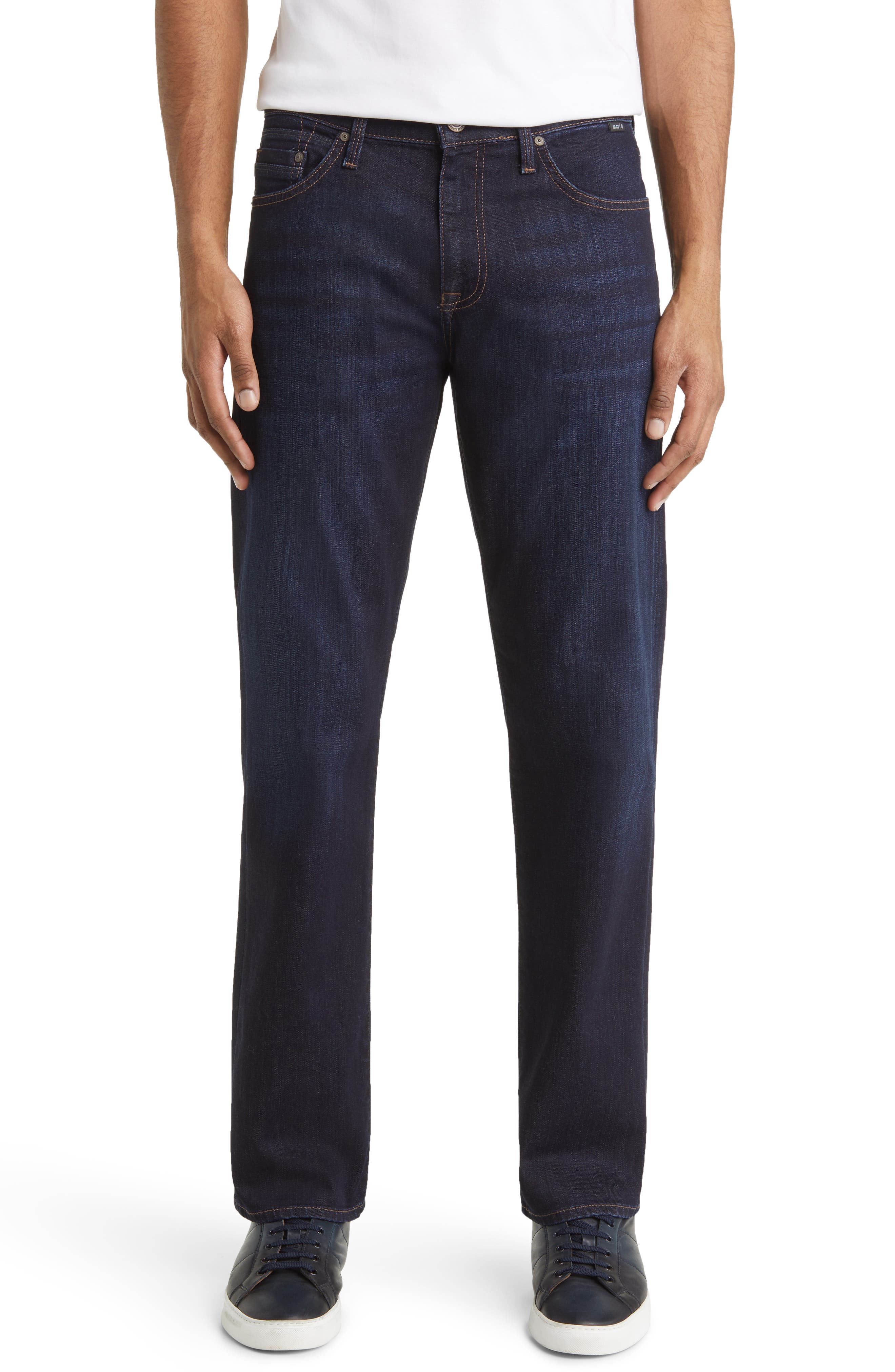 Mavi Jeans Matt Relaxed Straight Leg Baggy Jeans in Rinse Brushed Nashville 