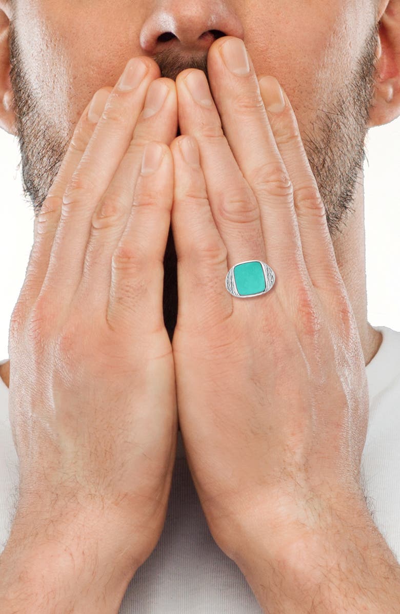 EFFY Sterling Silver Turquoise Ring - Size 10, Alternate, color,