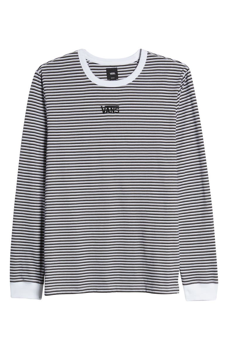 Vans Microstripe Embroidered Long Sleeve T-Shirt, Alternate, color, 