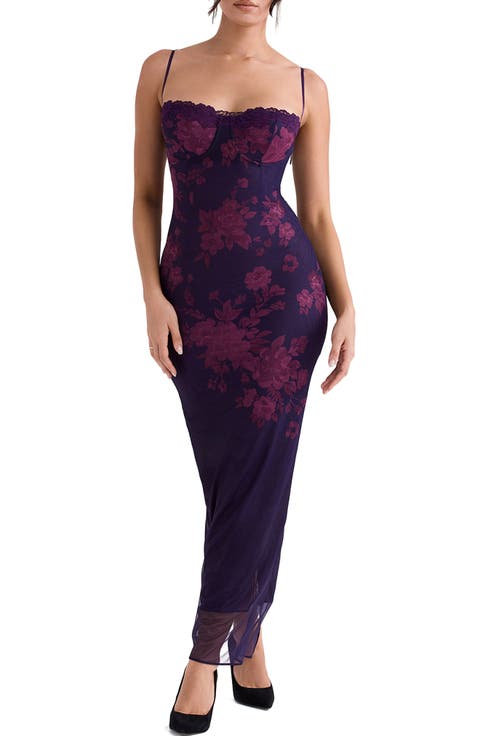 Aiza Floral Underwire Cocktail Dress
