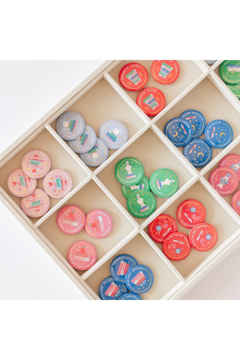 Book Club Pinback Merit Badges, Alternate, color, Assorted Pre-Pack