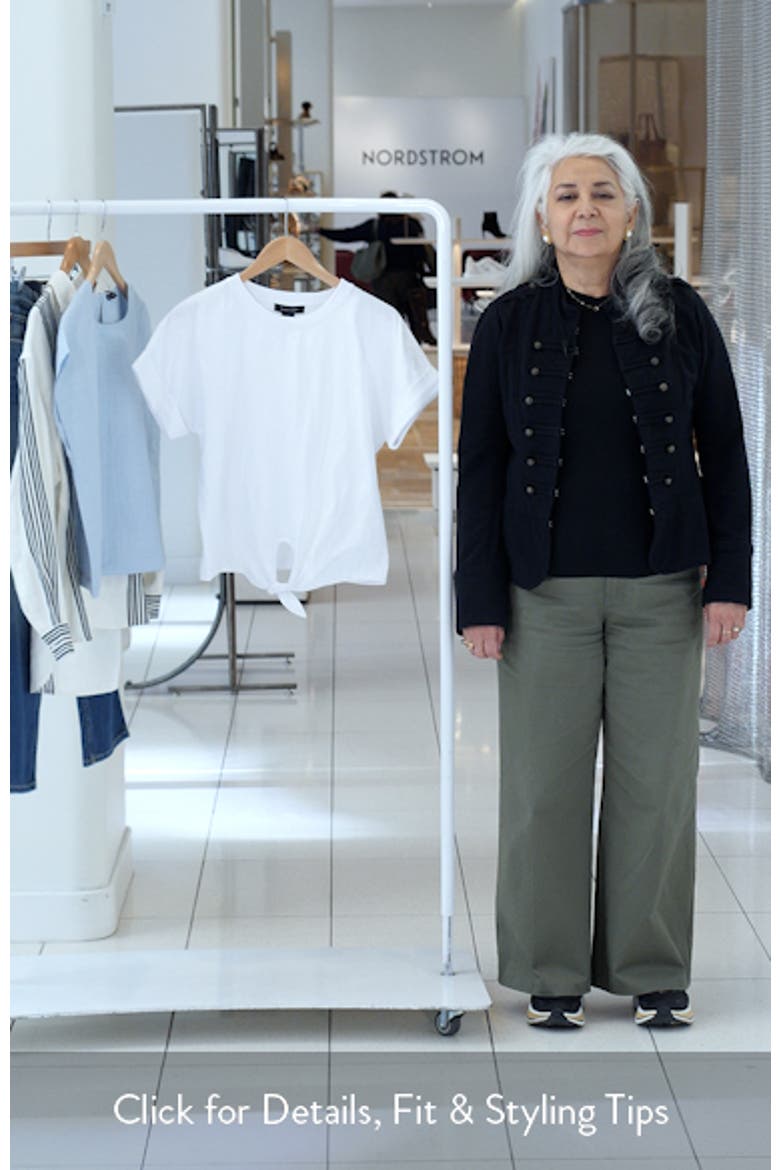 All Day Embroidered Tie Hem T-Shirt video
