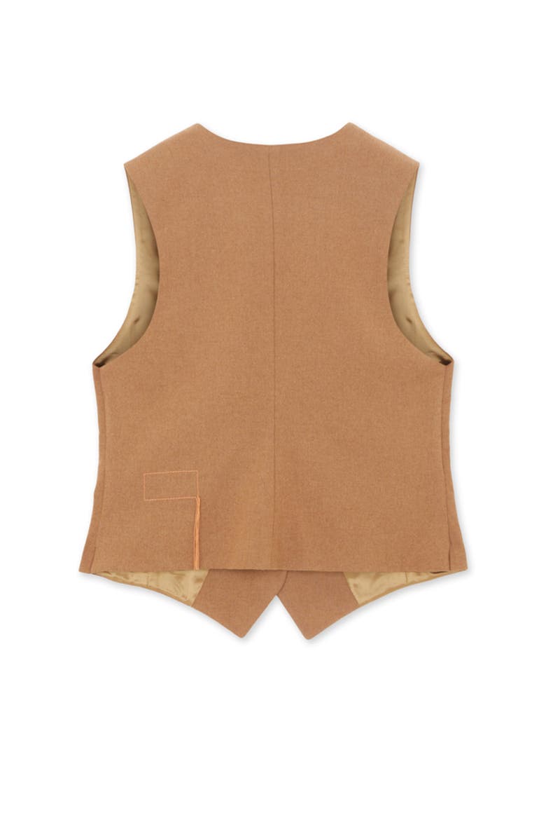 Demi Wool Vest, Alternate, color, Camel