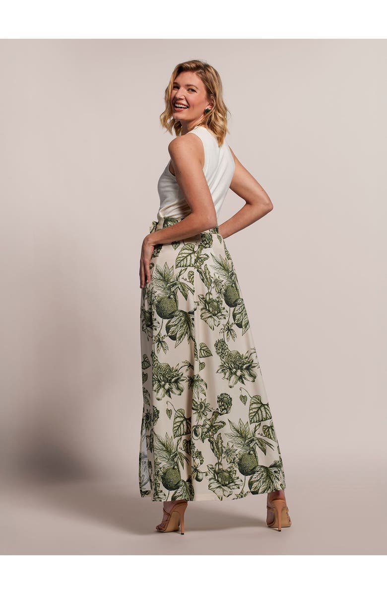 Tori Richard Flora in Ink Tatum Skirt, Alternate, color, Shell