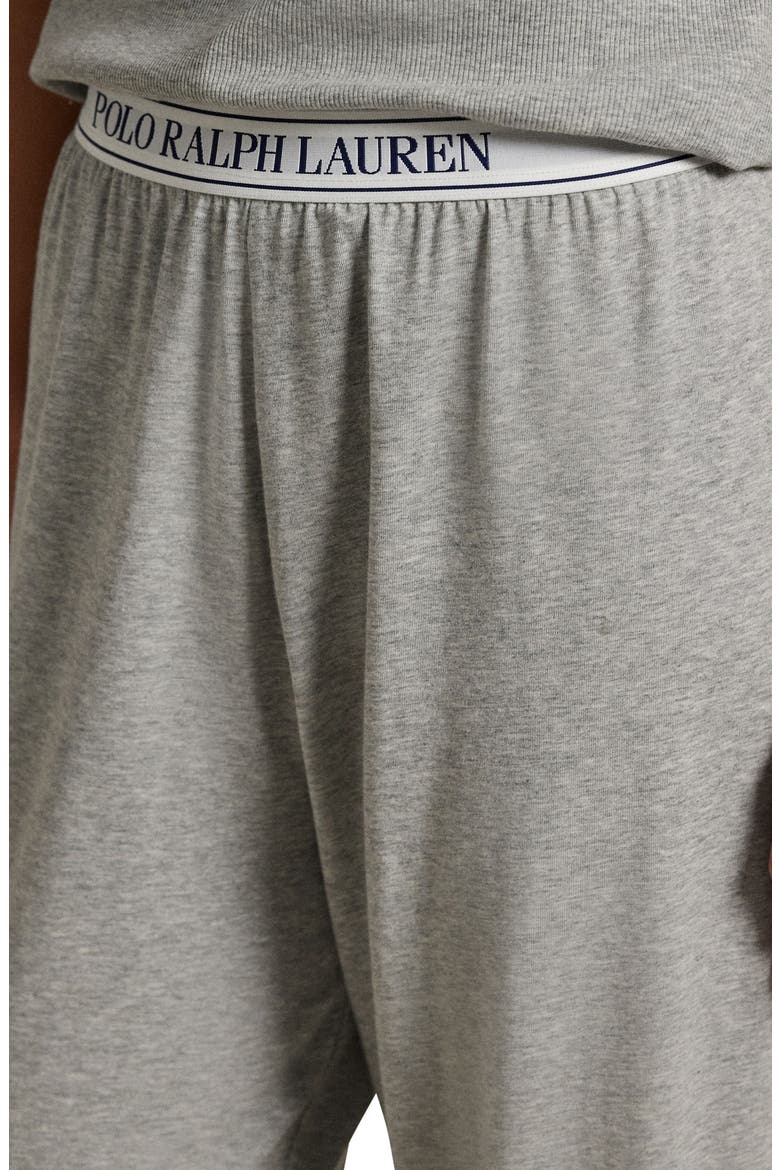 Cotton Blend Jersey Pajama Pants, Alternate, color, HEATHER GREY