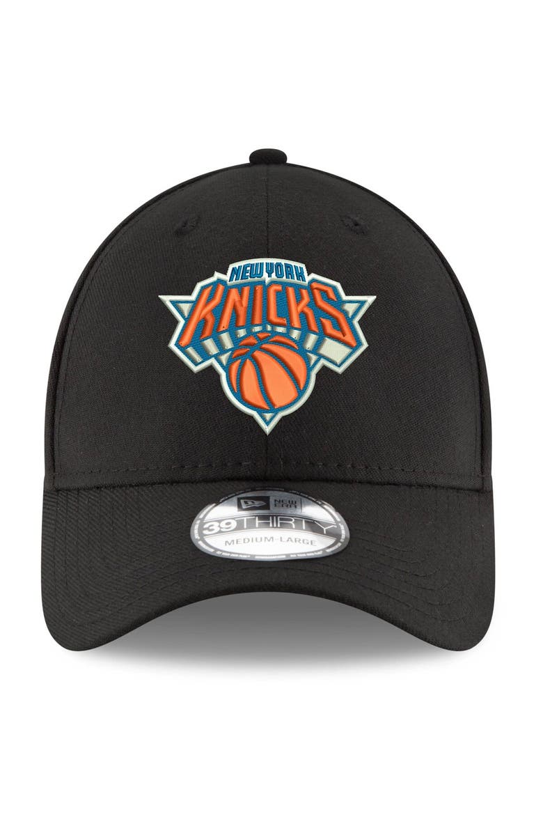 New Era Men's New Era Black New York Knicks Official Team Color 39THIRTY Flex Hat, Alternate, color, 