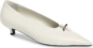 TOTEME Pierced Pointed Toe Leather Pump
