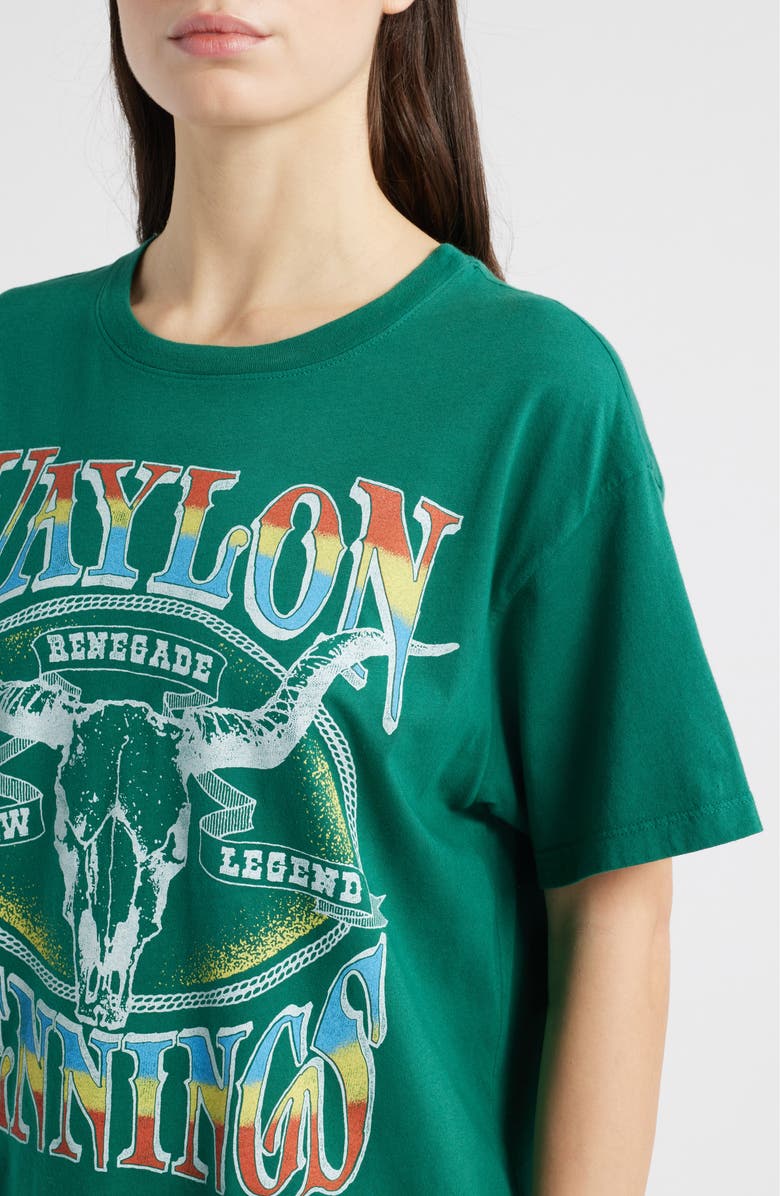 Daydreamer Waylon Jennings Outlaw Legend Graphic T-Shirt, Alternate, color, Hunter