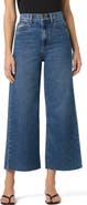 Joe's Raw Hem High Waist Crop Wide Leg Jeans