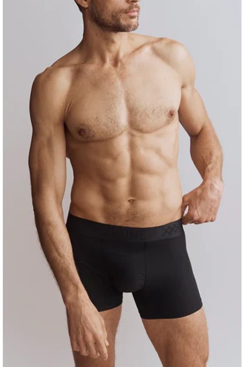 Active C.O.R. 4-Inch Performance Boxer Trunks, Main, color, BLACK
