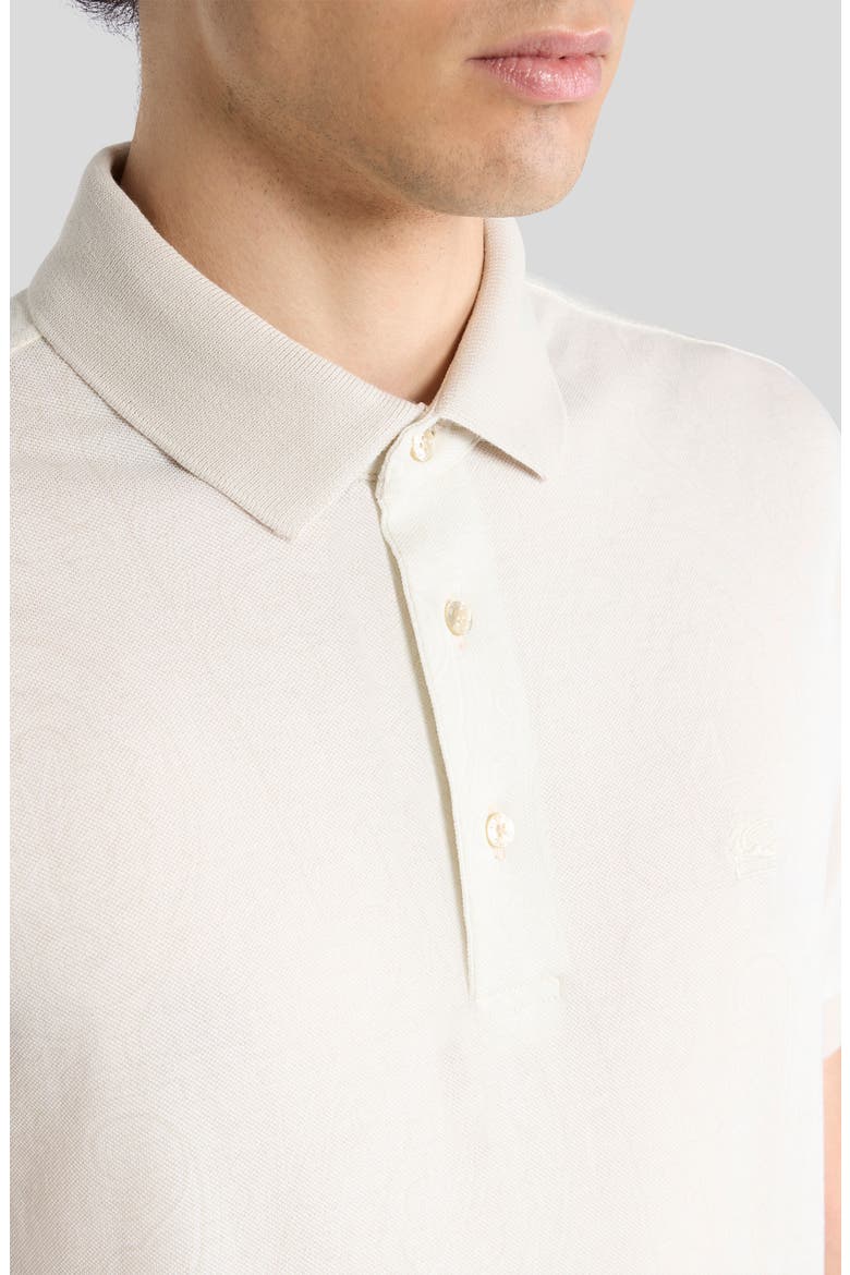 Roma Cotton Piqué Polo, Alternate, color, PRINT ON WHITE BASE