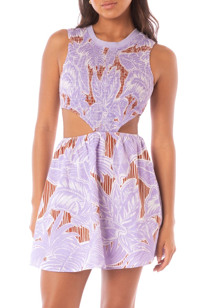 Wisteria Bloom Freya Multifit Cover-Up Romper, Alternate, color, PURPLE