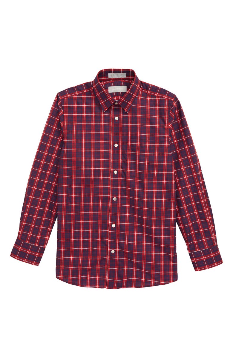 Nordstrom Plaid Button-Up Dress Shirt, Main, color, 