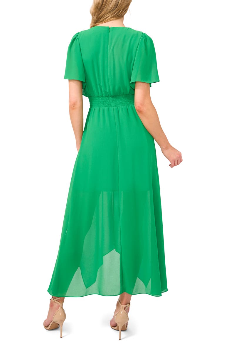 Handkerchief Hem Maxi Dress, Alternate, color, MEDIUM GREEN