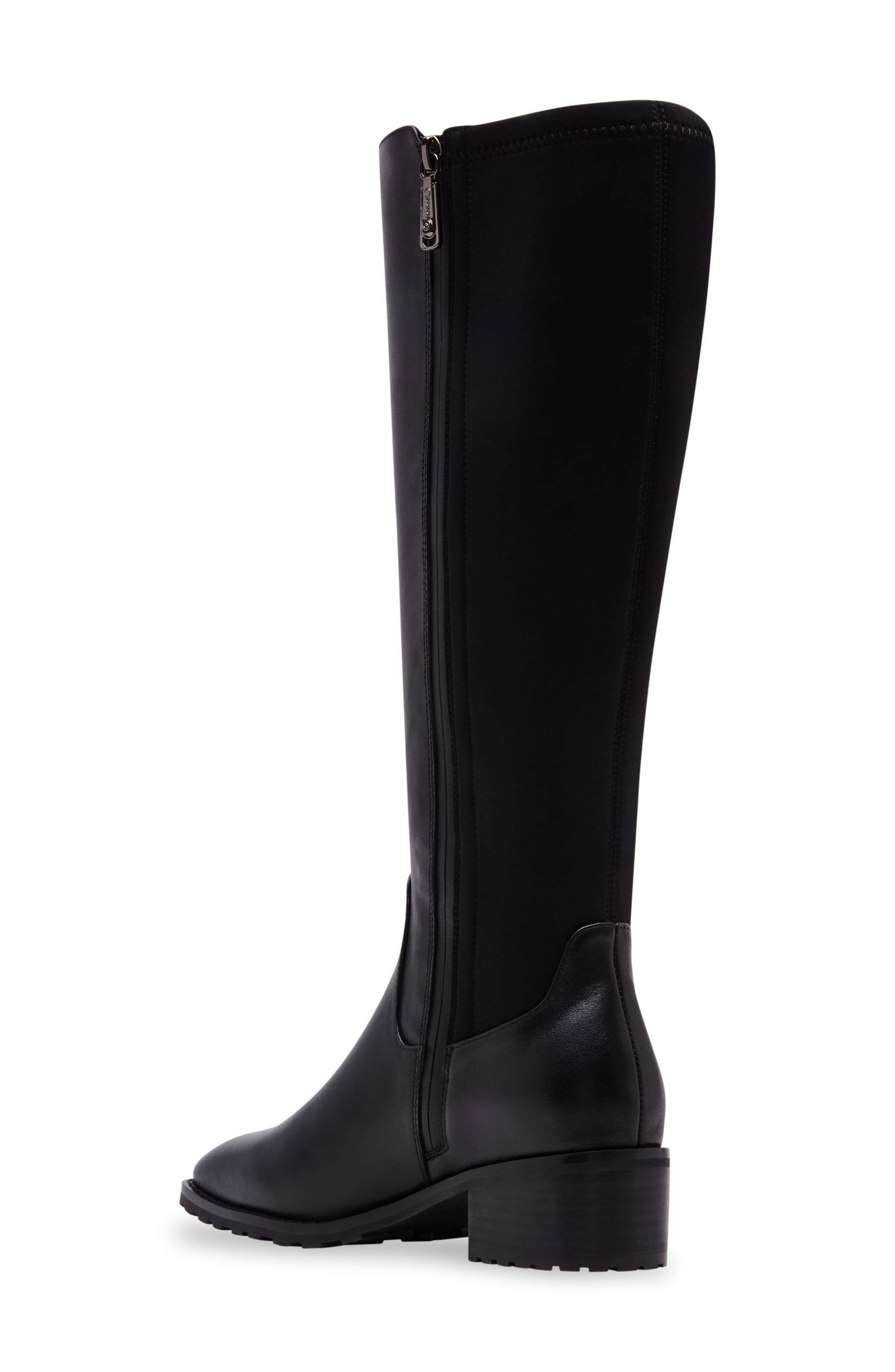 Blondo Sandy Waterproof Knee High Boot, Alternate, color, Black Leather