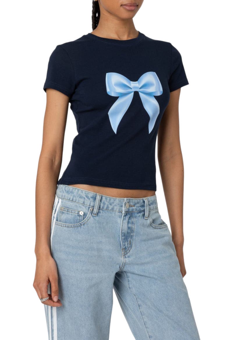 Tied Up Graphic T-Shirt, Alternate, color, NAVY