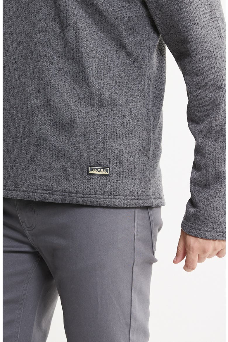 Stretch Fleece Quarter Zip Sweater, Alternate, color, GREY FLEECE