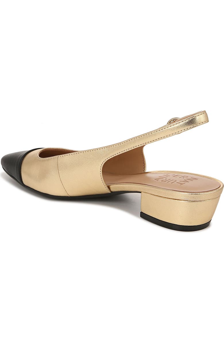 Naturalizer Banks Pointed Toe Slingback Pump, Alternate, color, Dark Gold Leather