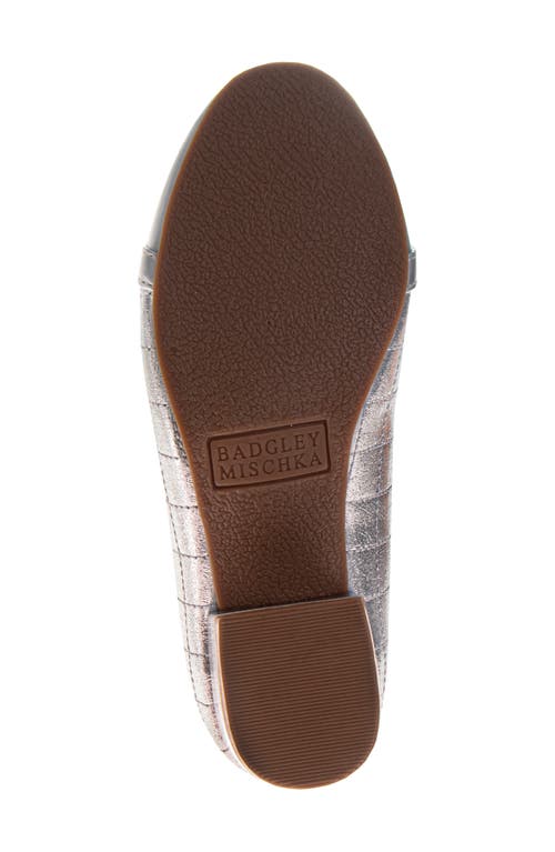 Badgley Mischka Collection Kids' Cap Toe Pump In Silver
