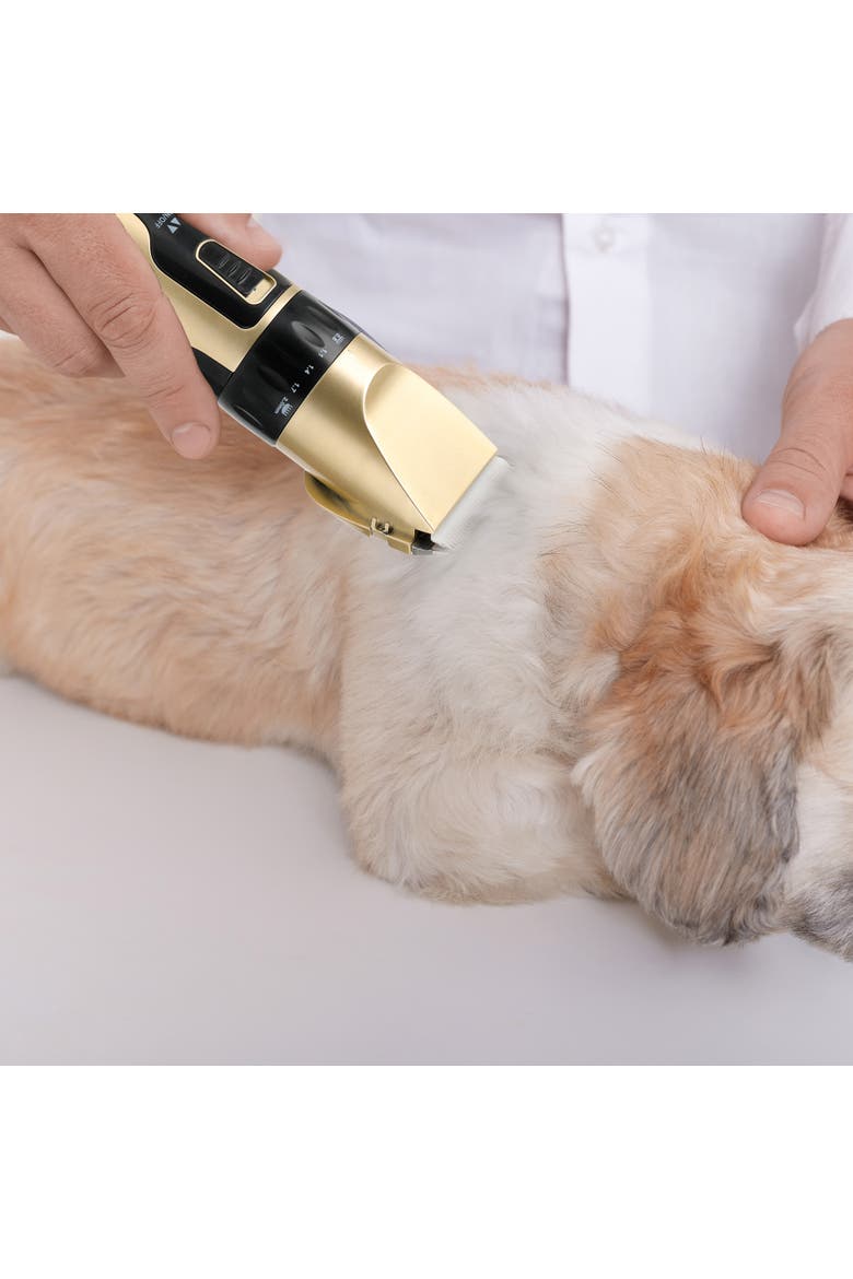 Rechargeable Pet Hair Trimmer Easy, Safe & Comfortable Grooming at Home, Alternate, color, Metallic Gold