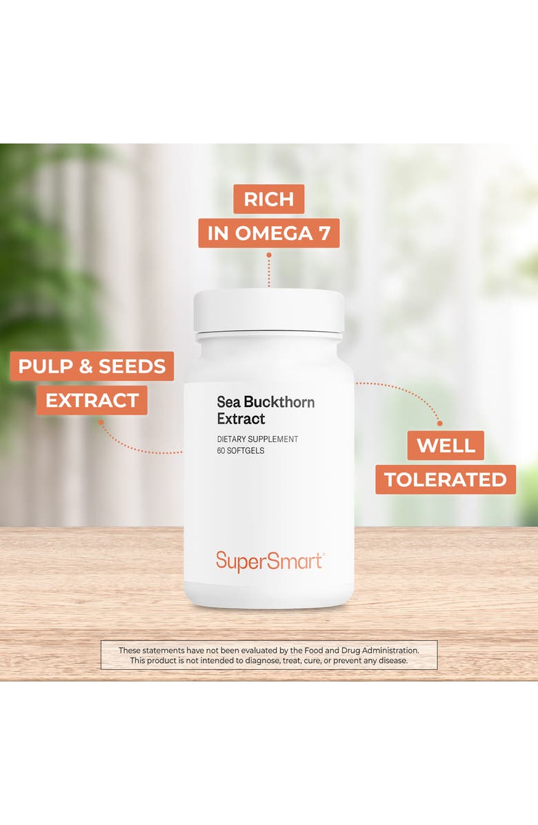 SuperSmart Sea Buckthorn Extract 1000mg, Alternate, color, NO COLOR