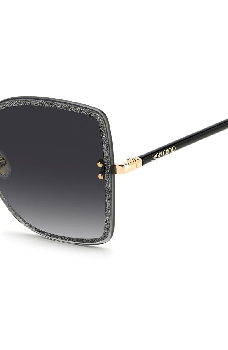 Jimmy Choo Letis 62mm Gradient Oversize Square Sunglasses, Alternate, color,