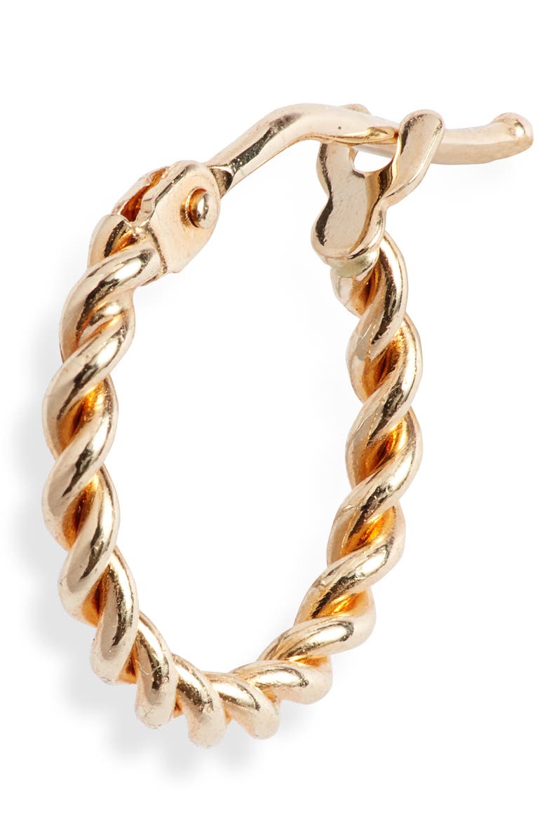 Bony Levy 14K Gold Small Twisted Rope Hoop Earrings, Alternate, color, Yellow Gold