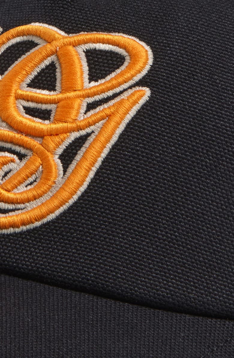 Valentino Garavani VG Signature Embroidered Adjustable Baseball Cap, Alternate, color, Black/ Orange