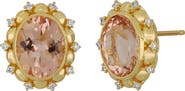 Bony Levy Morganite & Diamond Stud Earrings - 0.13ct. (Nordstrom Exclusive)