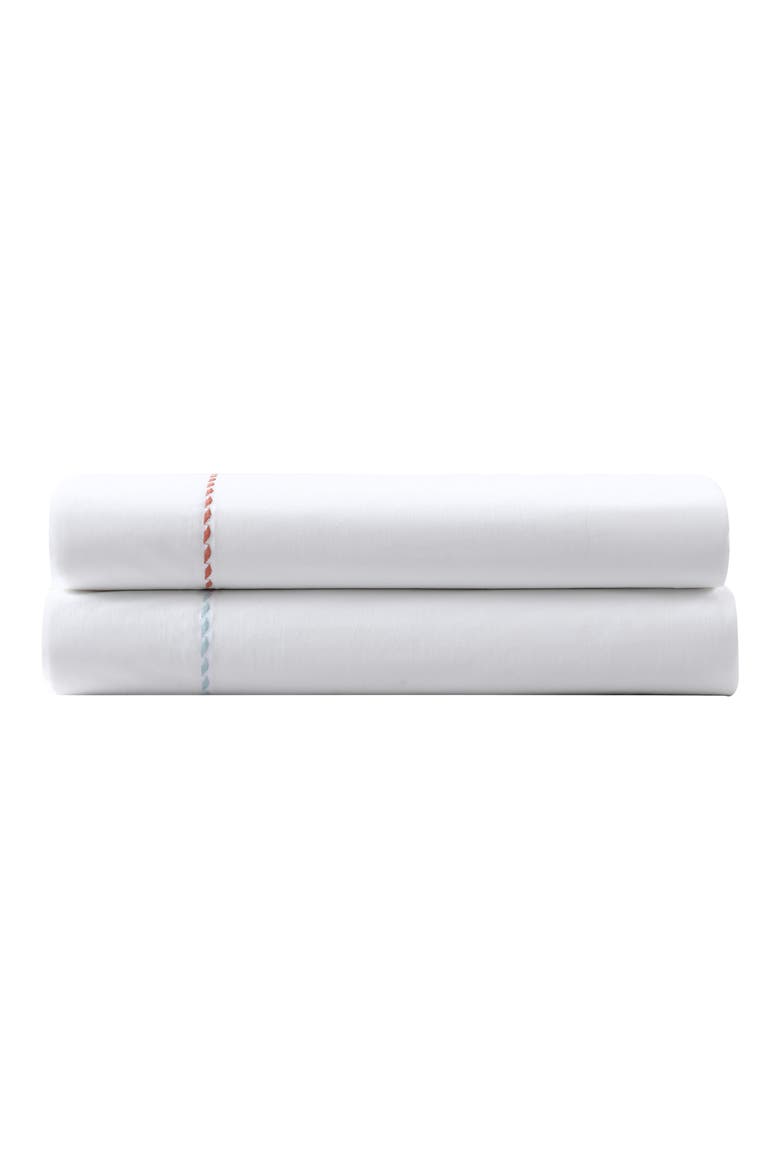 Solid Percale Cotton Sheet Set, Alternate, color, OCEAN GREEN