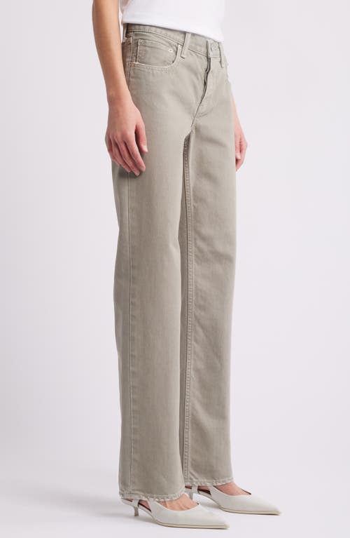 Moussy Vintage Bayonne Straight Leg Jeans In Light Green