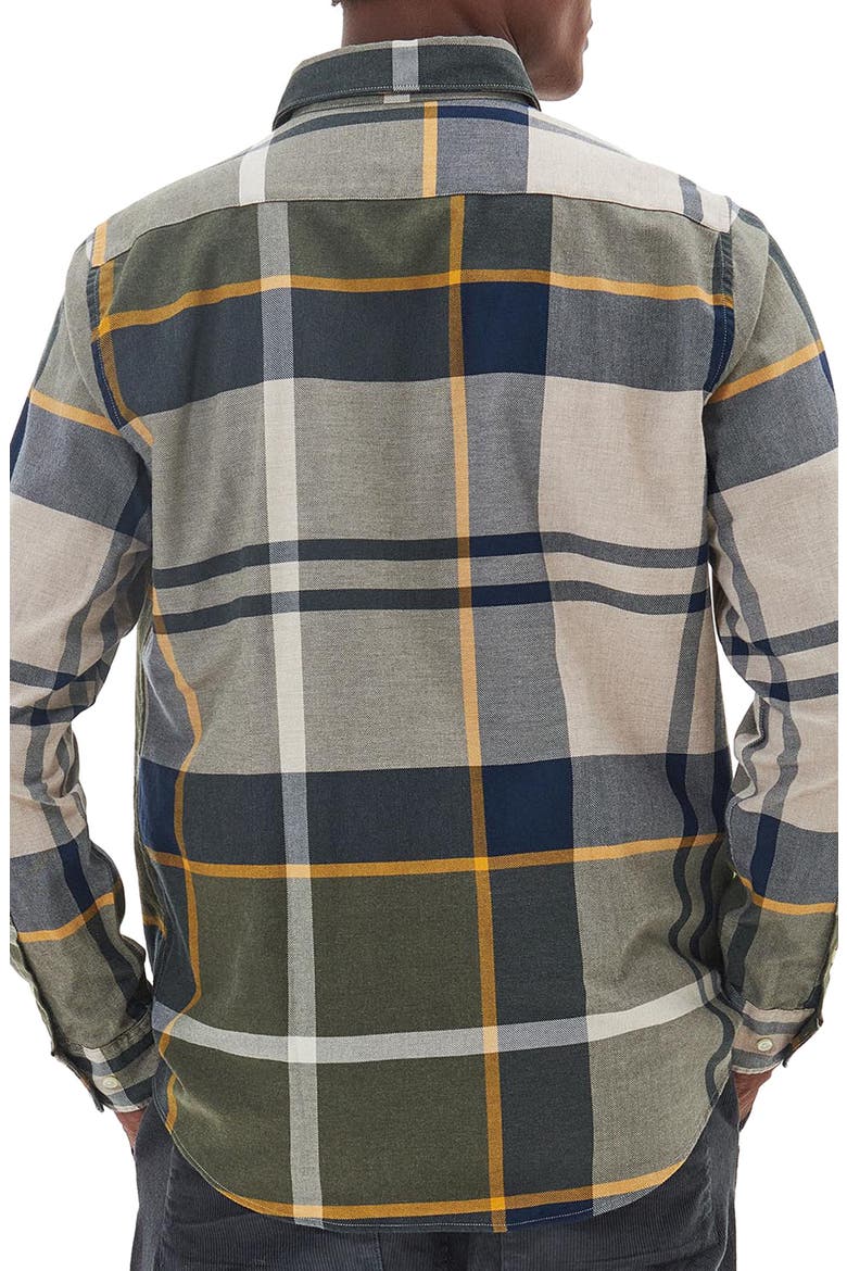 Dunoon Plaid Button-Down Shirt, Alternate, color, FOREST MIST