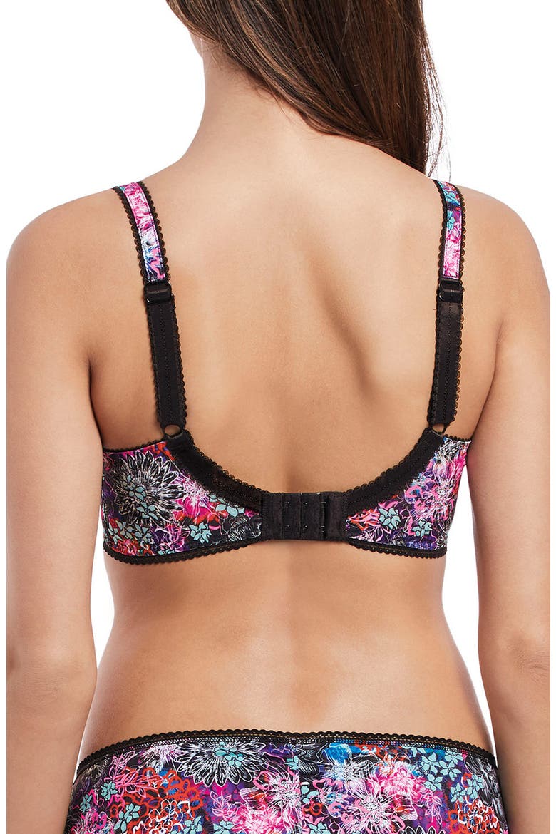 Forest Song Underwire Plunge Bra, Alternate, color, BLACK