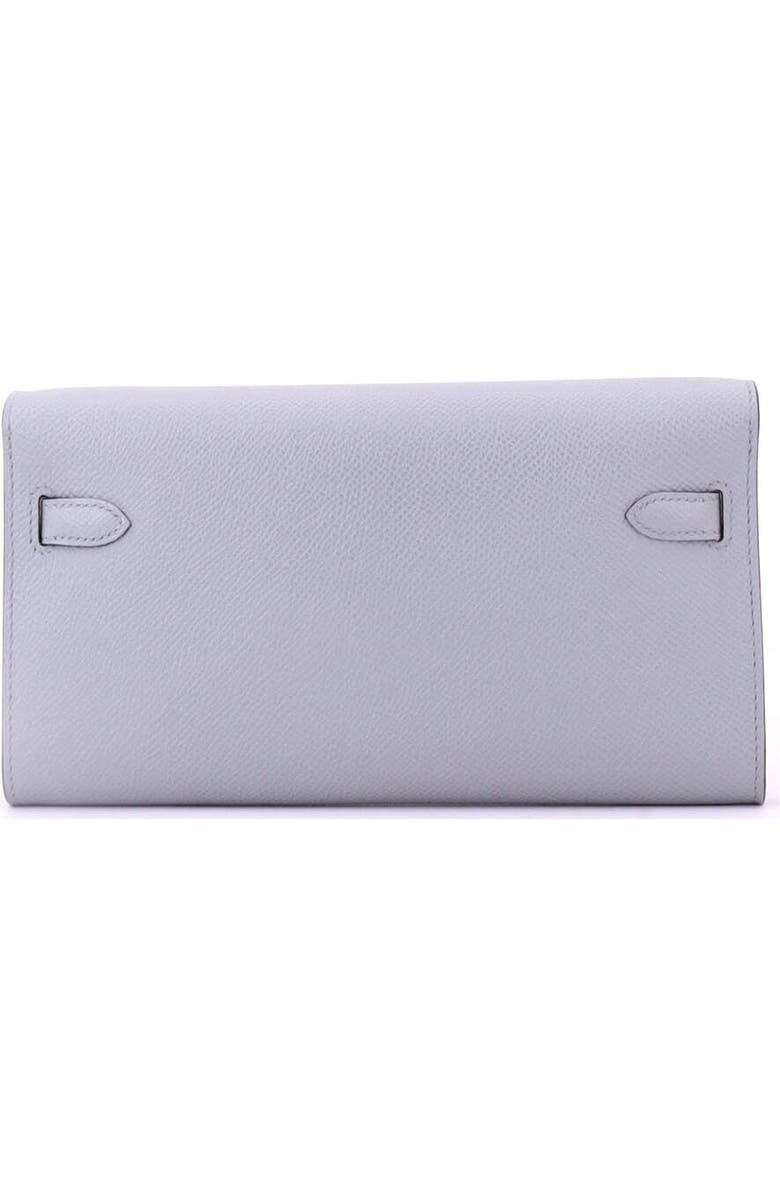 Pre-Owned Hermes Kelly To Go Wallet Epsom, Alternate, color, Bleu Glacier