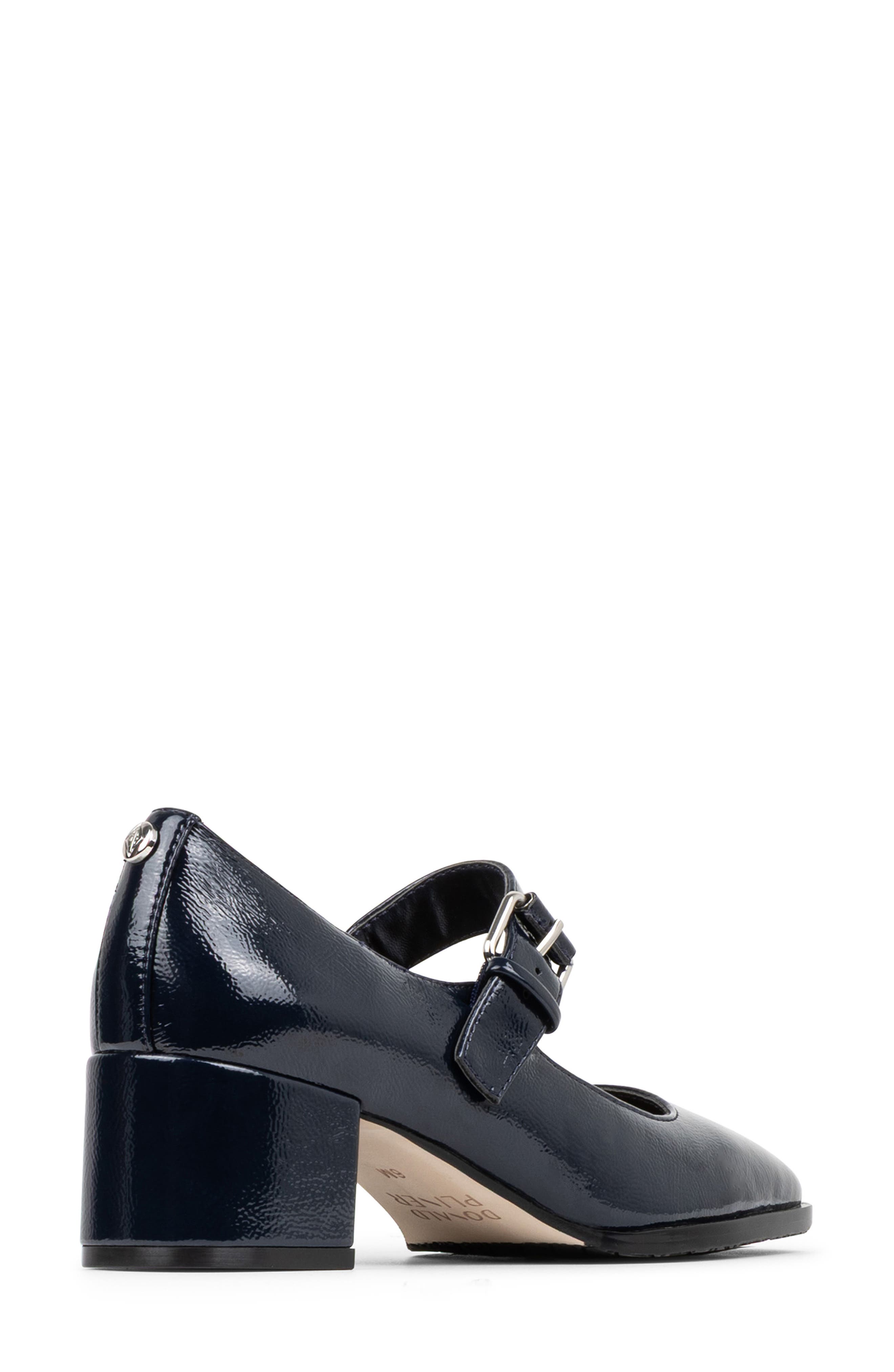 Kiyomi Faux Leather Mary Jane Pump, Alternate, color, NAVY