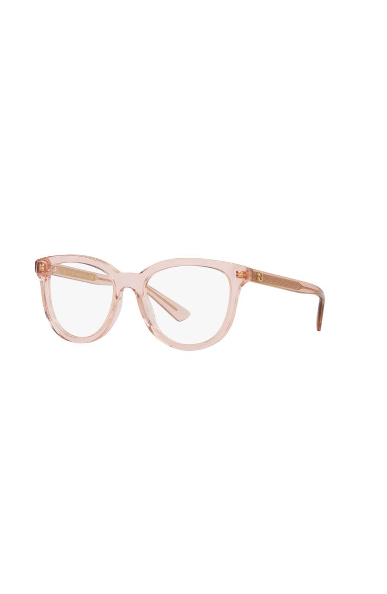 Gucci 52mm Cat Eye optical glasses, Main, color, Pink