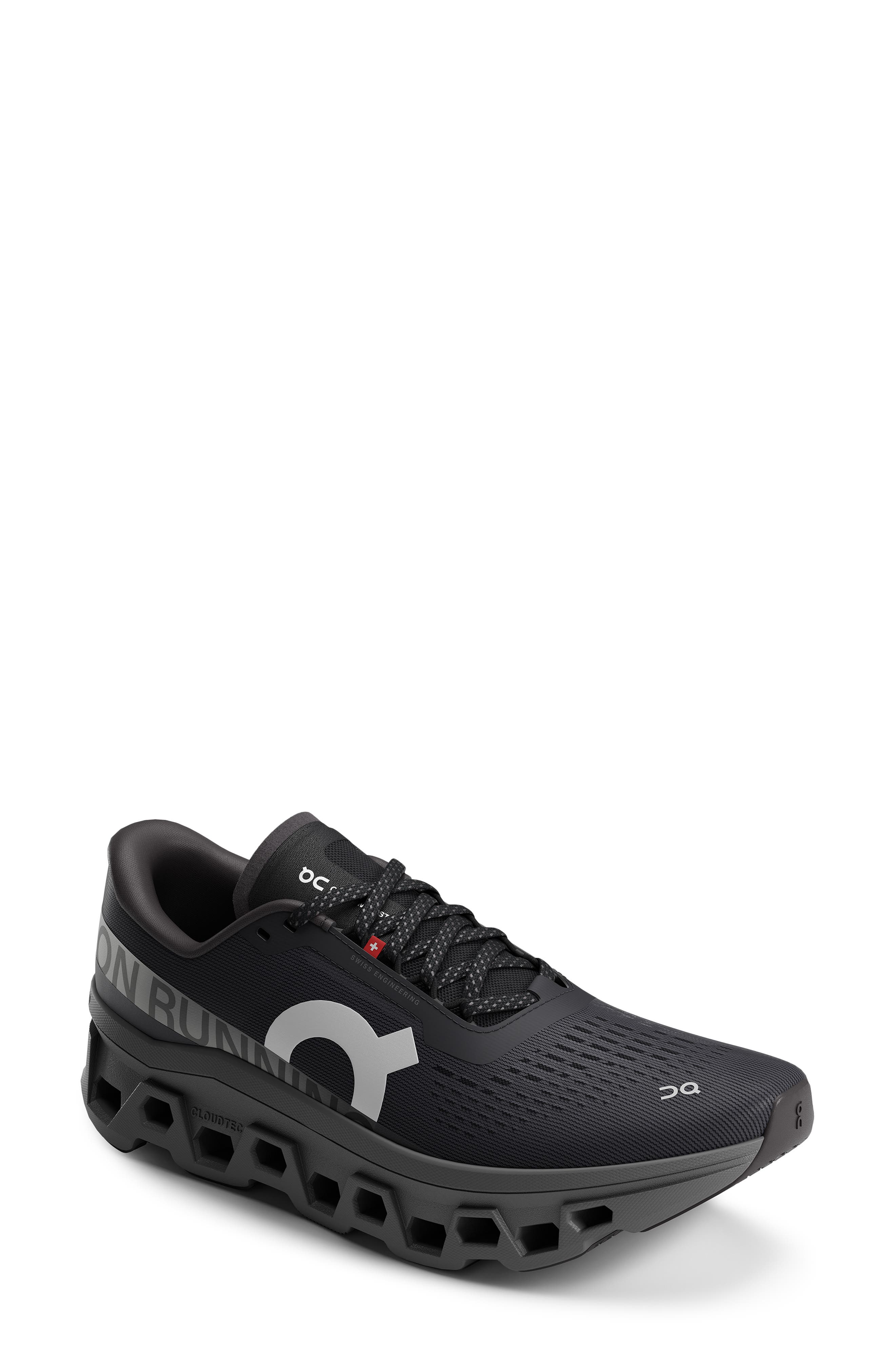 Cloudmonster 1 Running Shoe, Main, color, BLACK