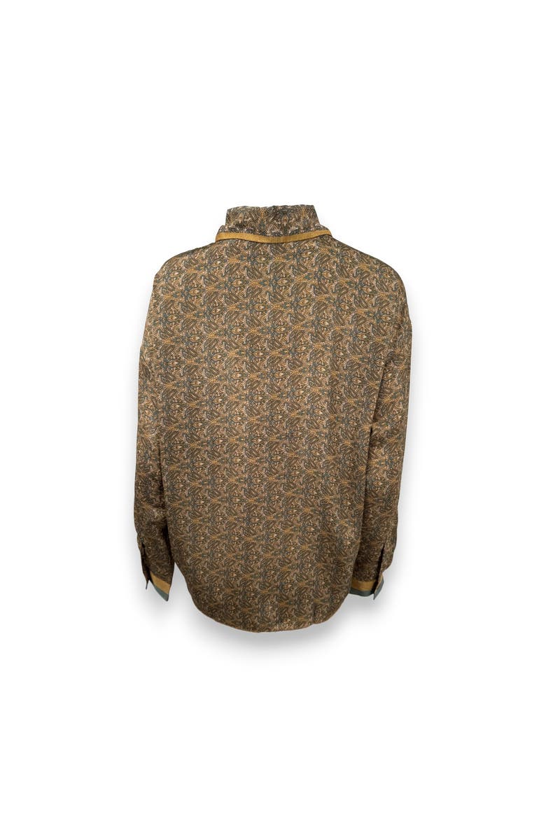 Monzlapur Paisley Motif Long Sleeve Shirt, Alternate, color, Mustard