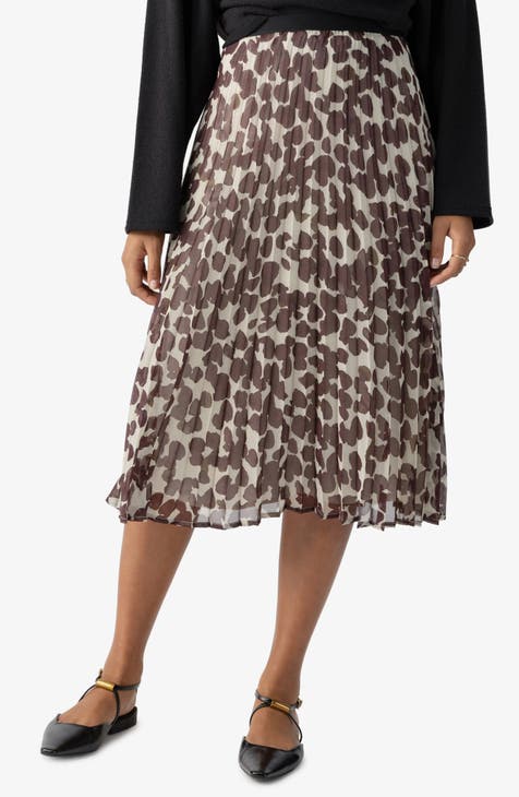 Moussy leopard maxi skirt best sale