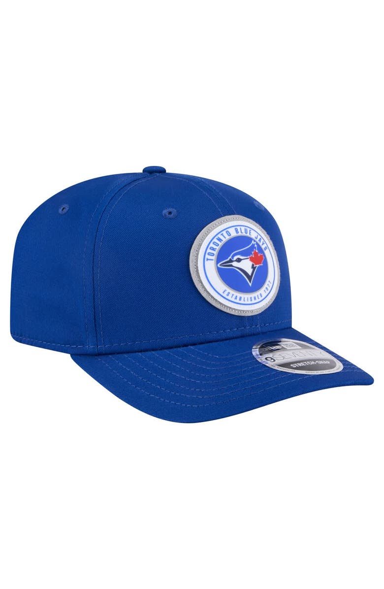 New Era Men's New Era Royal Toronto Blue Jays Circle Patch 9SEVENTY Stretch-Snap Hat, Alternate, color, 