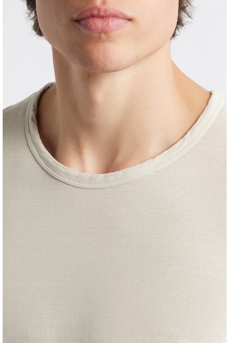 Organic Cotton Crewneck T-Shirt, Alternate, color, CREAM