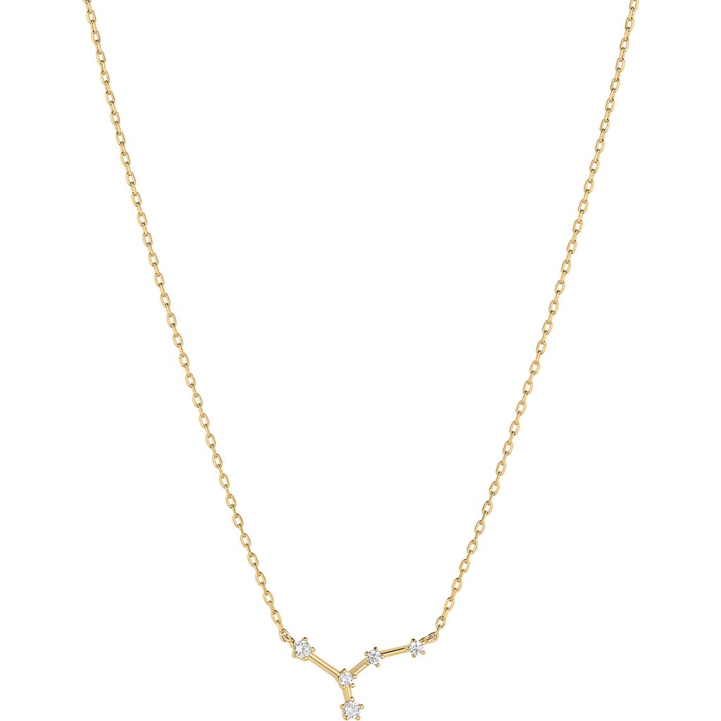 Bearfruit Jewelry 14k Gold Constellation Zodiac Necklace, 12 Zodiac Constellation Holiday Gift Idea