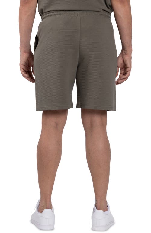 Spring + Mercer Textured Golf Shorts In Dusty Olive