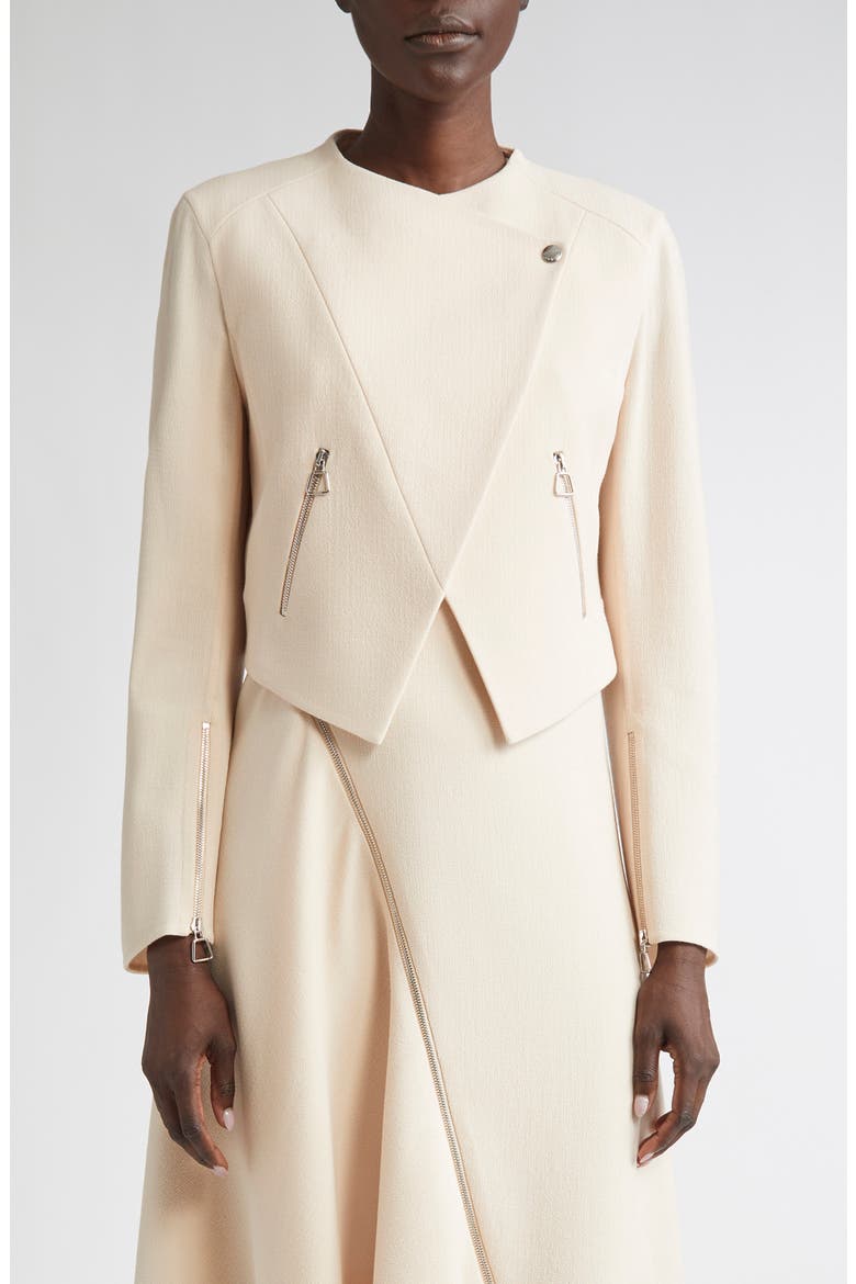 Ariel Double Face Wool Crop Jacket, Main, color, SEASHELL