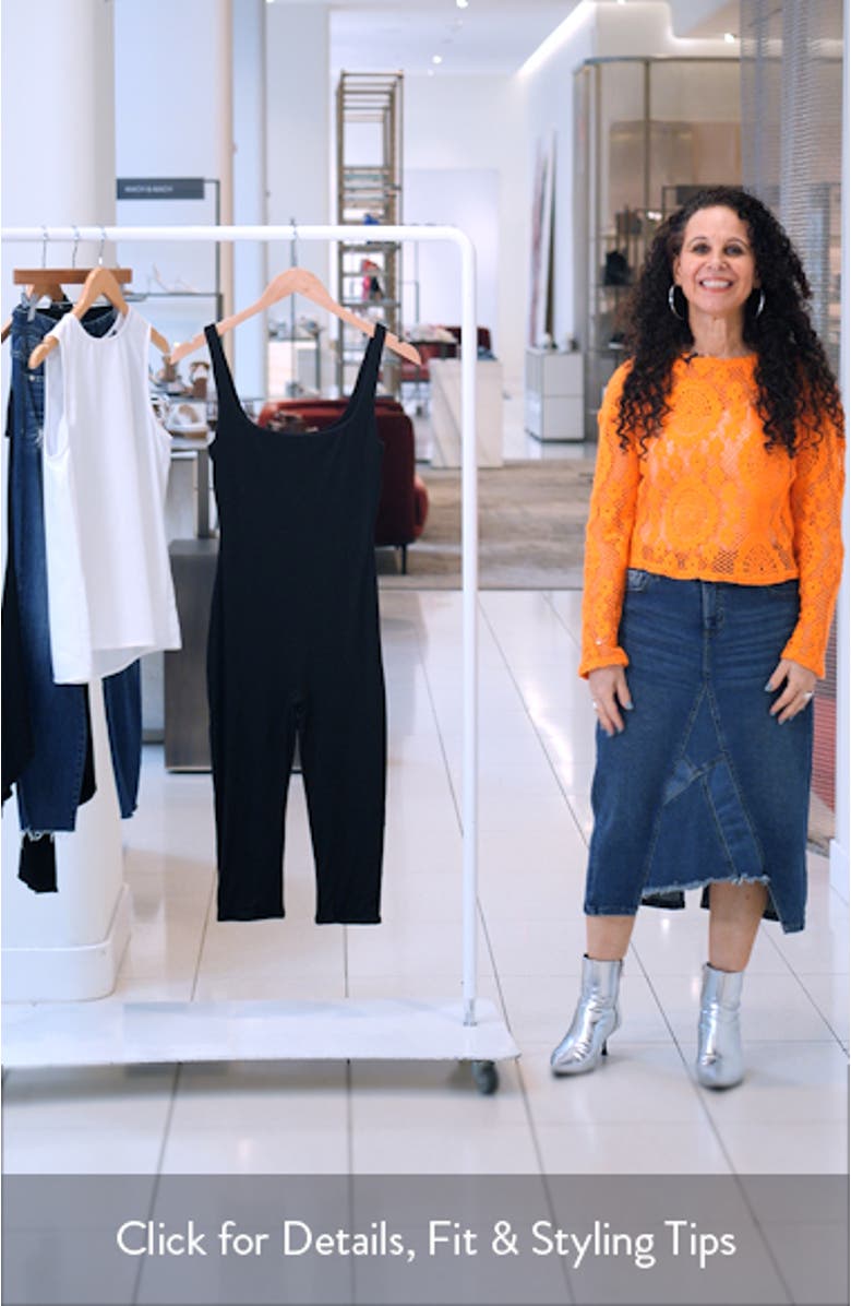 Stretch Jersey Capri Jumpsuit, sales video thumbnail