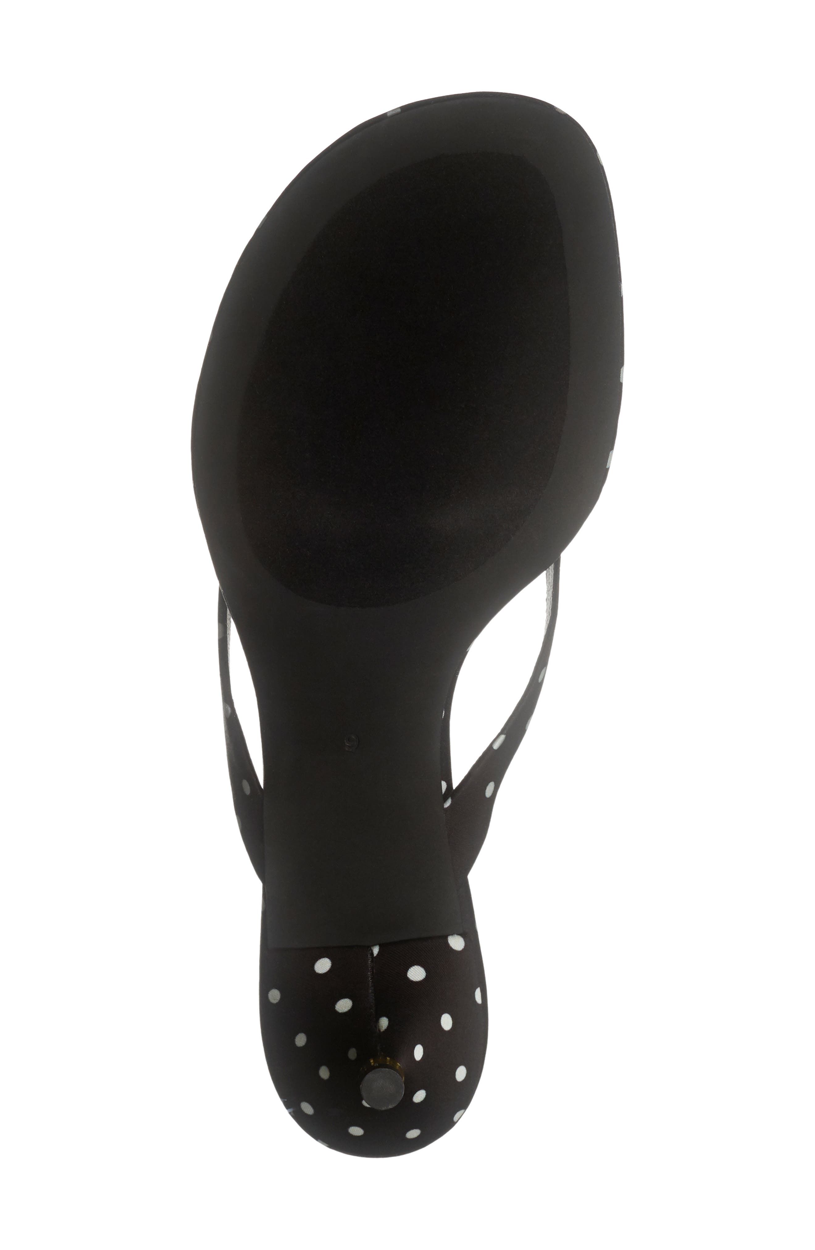 Jeffrey Campbell QT-Pie Flip Flop, Alternate, color, Black White Polka Dots